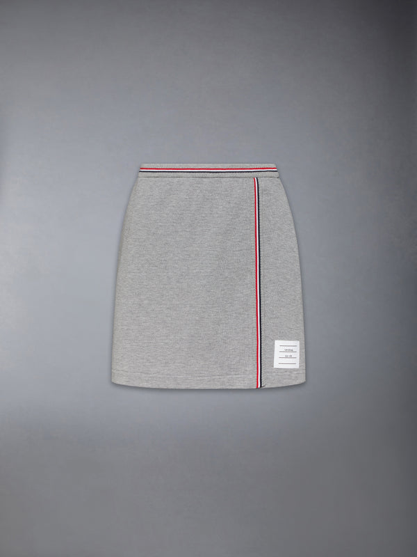 COTTON WAFFLE MINI WRAP SKIRT - featured image