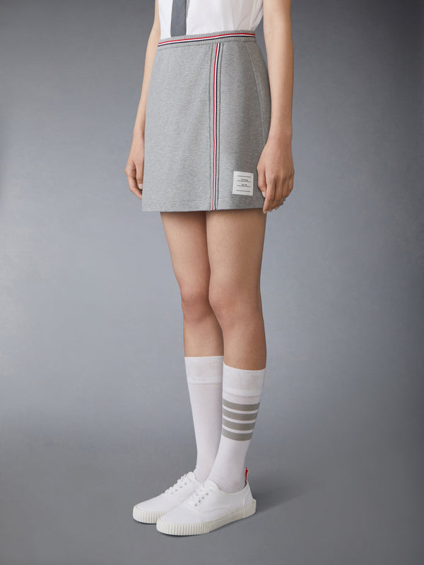 COTTON WAFFLE MINI WRAP SKIRT - image 2
