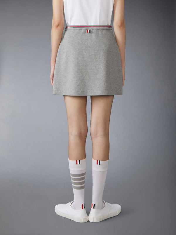 COTTON WAFFLE MINI WRAP SKIRT - image 3