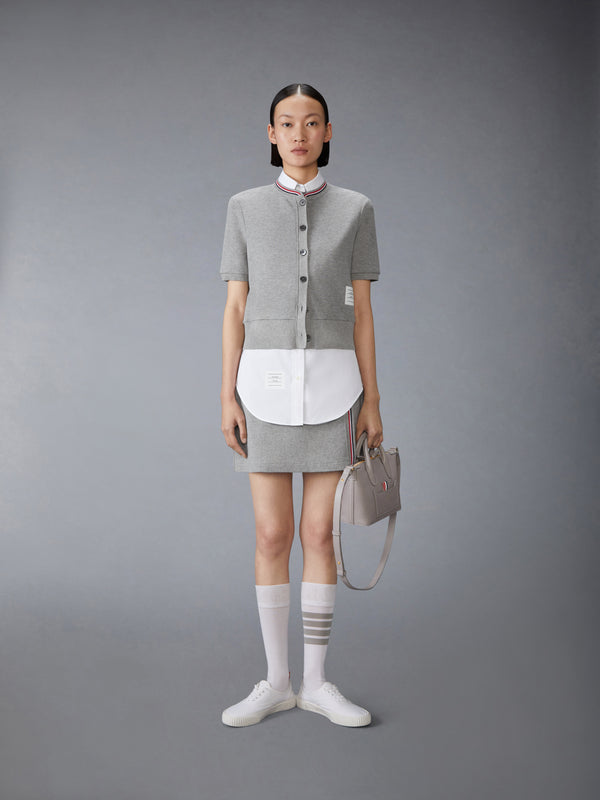 COTTON WAFFLE MINI WRAP SKIRT - image 4