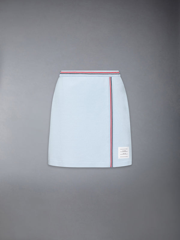 COTTON WAFFLE MINI WRAP SKIRT - featured image