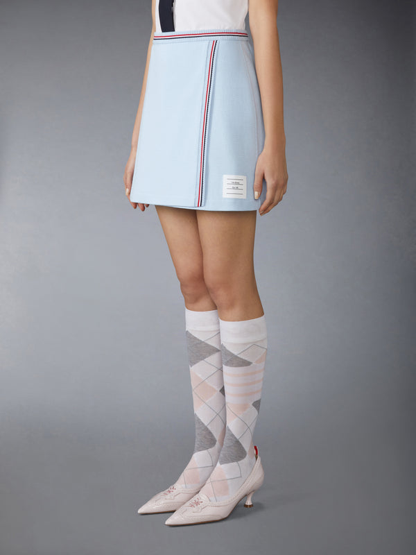 COTTON WAFFLE MINI WRAP SKIRT - image 2