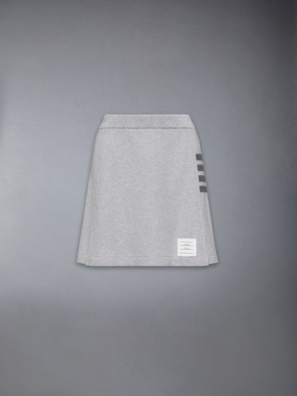 TEXTURED PIQUE 4-BAR BOX PLEAT MINI SKIRT - featured image