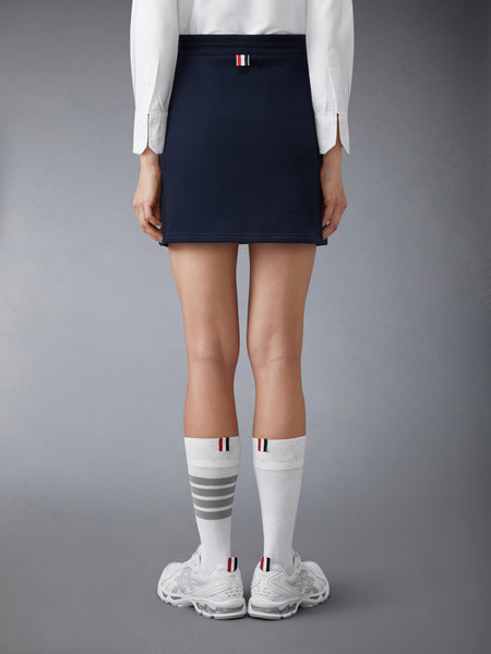 CLASSIC LOOPBACK JERSEY MINI SKIRT NAVY