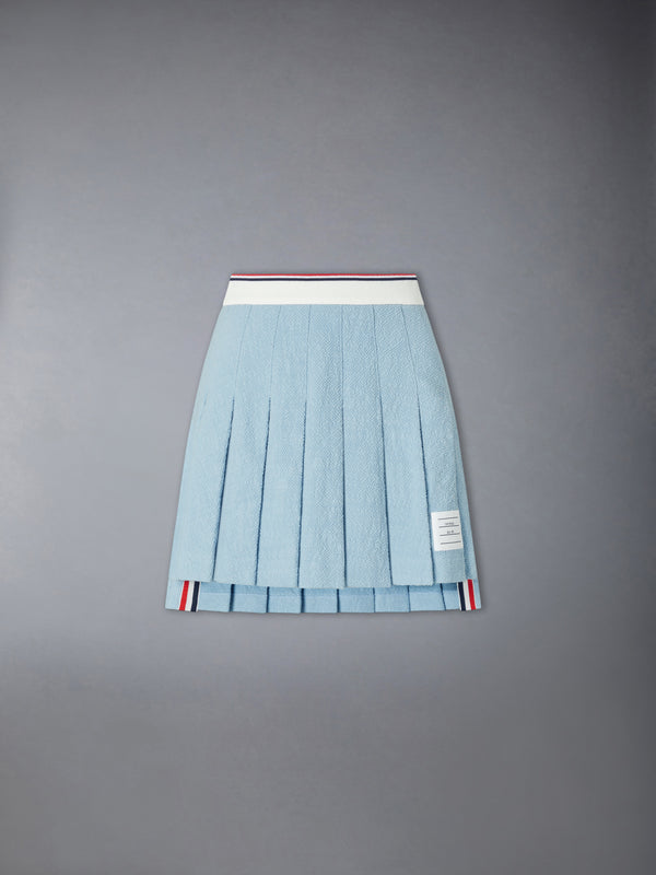 COTTON TWEED PLEATED MINI SKIRT - featured image