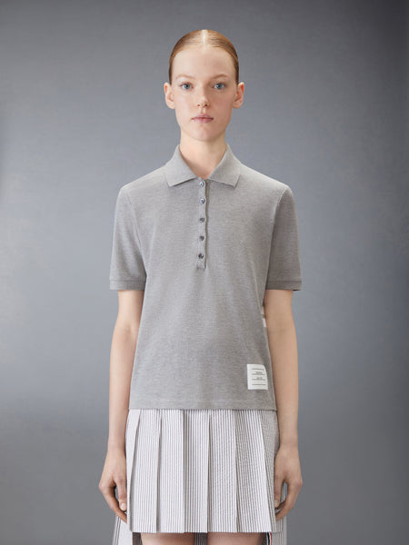 CLASSIC PIQUE 4-BAR POLO LT GREY