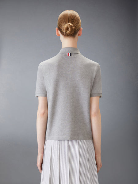 CLASSIC PIQUE 4-BAR POLO LT GREY