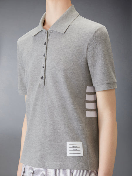 CLASSIC PIQUE 4-BAR POLO LT GREY