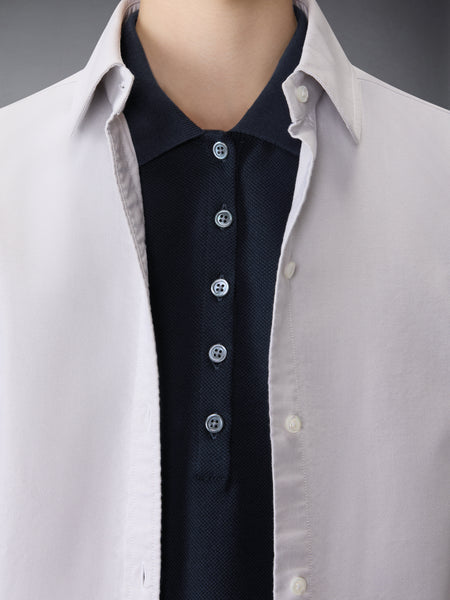 CLASSIC PIQUE 4-BAR POLO NAVY