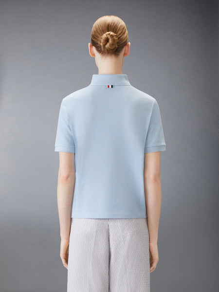 CLASSIC PIQUE 4-BAR POLO LIGHT BLUE