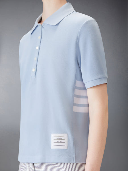 CLASSIC PIQUE 4-BAR POLO LIGHT BLUE