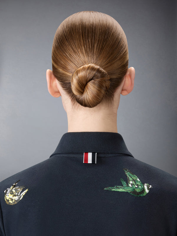 SATIN STITCH BIRD EMBROIDERY POLO - image 5