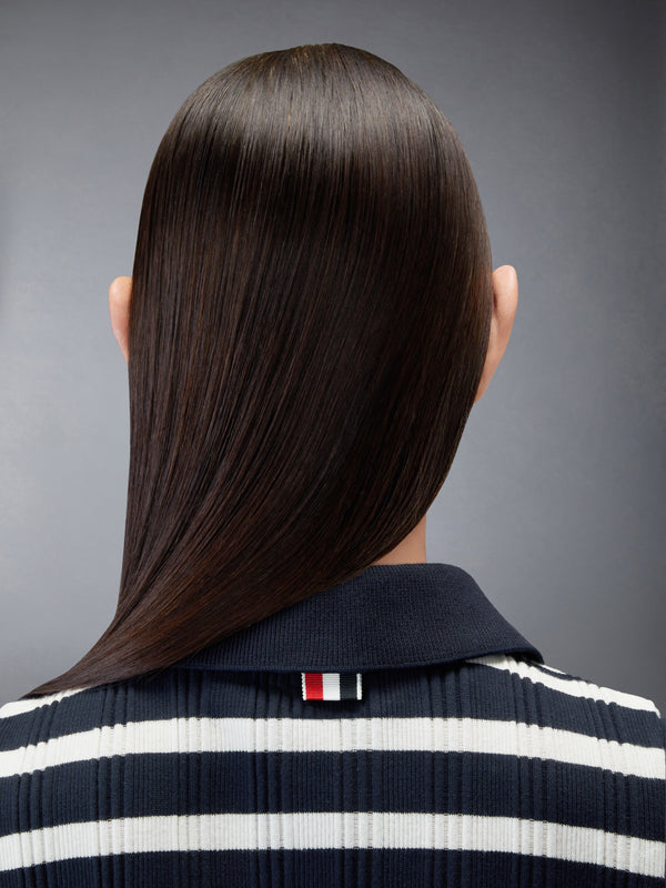 STRIPED SCALLOP EDGE SLEEVELESS POLO - image 5