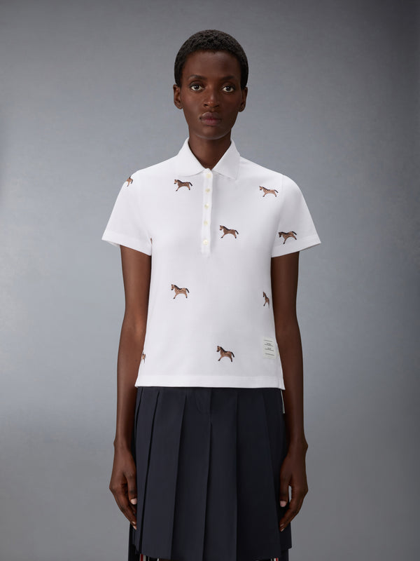 LUNAR NEW YEAR PIQUE HORSE EMBROIDERY POLO - image 1
