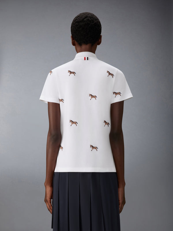 LUNAR NEW YEAR PIQUE HORSE EMBROIDERY POLO - image 2