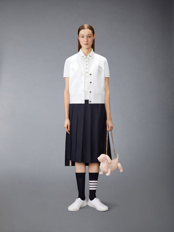 JERSEY EMBROIDERY SLEEVELESS POLO - image 4