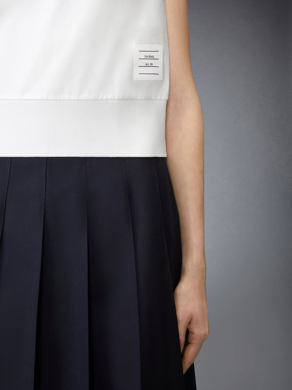 JERSEY EMBROIDERY SLEEVELESS POLO - image 6