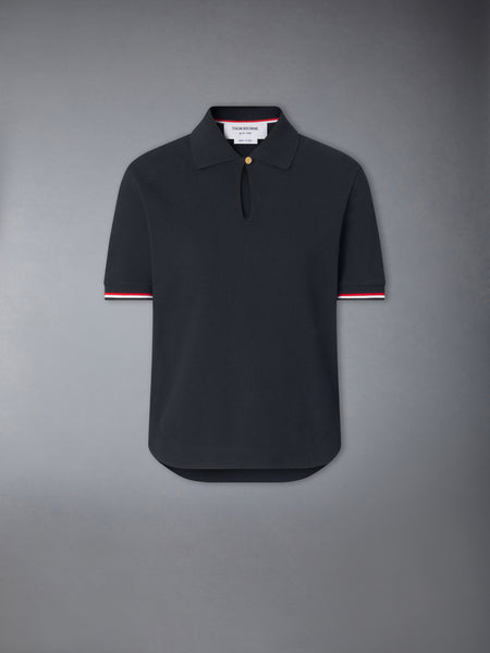 PIQUE KEYHOLE POLO NAVY