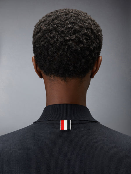 PIQUE KEYHOLE POLO NAVY