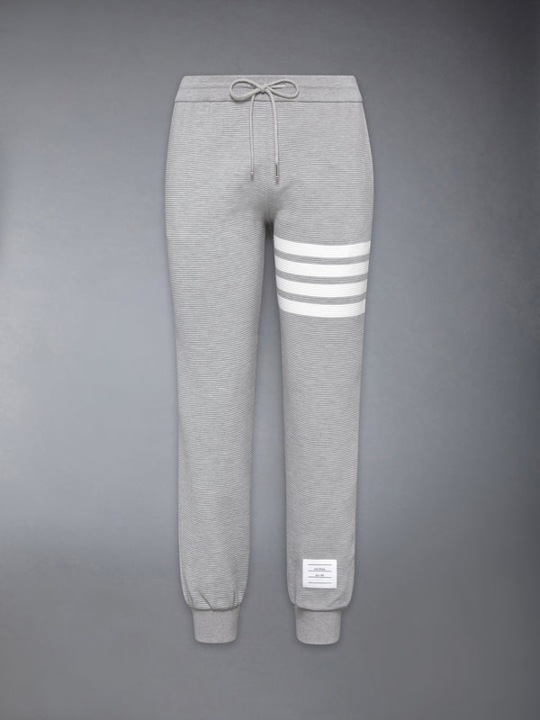 COTTON OTTOMAN RIB 4-BAR SWEATPANTS - featured image