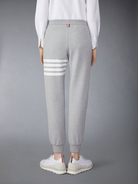 COTTON OTTOMAN RIB 4-BAR SWEATPANTS LT GREY