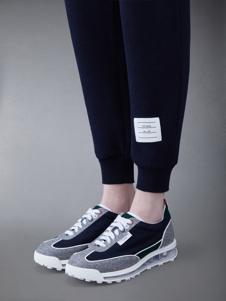 CASHMERE WAFFLE 2003 4-BAR SWEATPANTS NAVY
