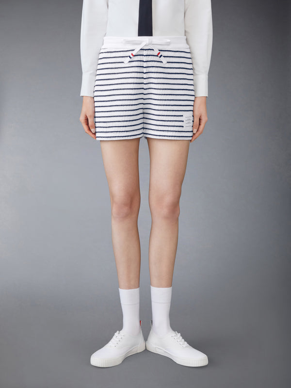 TEXTURED COTTON SHORTS - image 1
