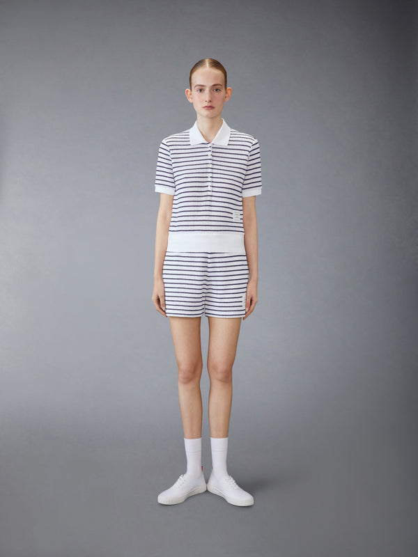 TEXTURED COTTON SHORTS - image 3