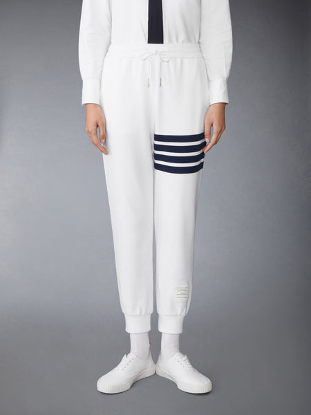 CLASSIC LOOPBACK 4-BAR SWEATPANTS WHITE /NAVY