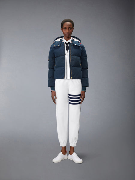 LOOPBACK PIPING 4-BAR SWEATPANT WHITE /NAVY