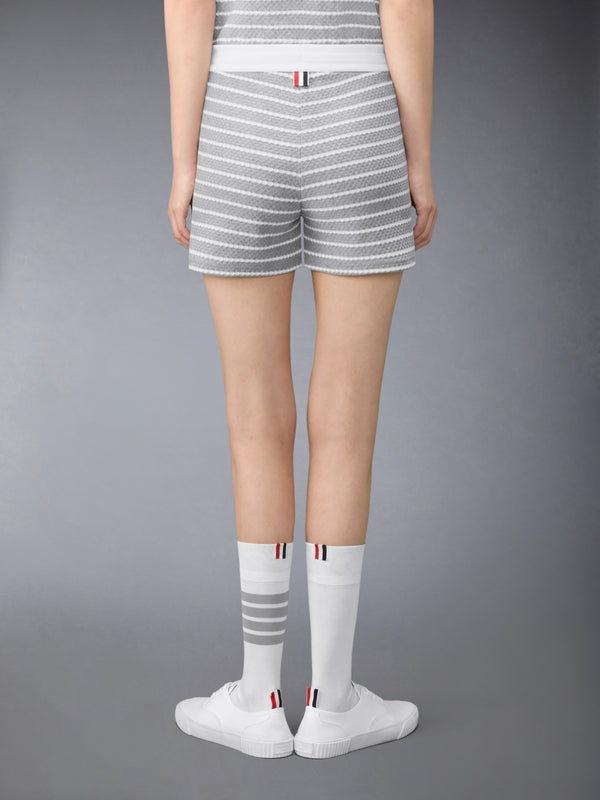 STRIPED HONEYCOMB SHORTS - image 2