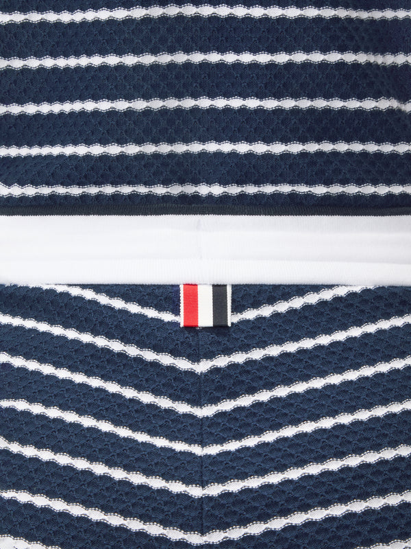 STRIPED HONEYCOMB SHORTS - image 4