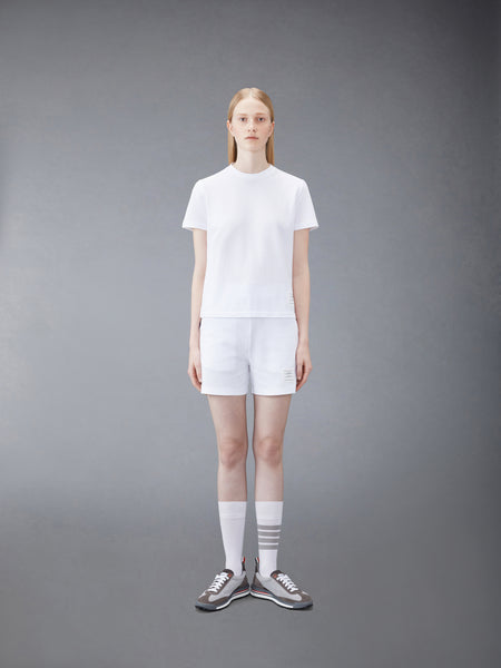 CLASSIC PIQUE STRIPE TEE WHITE