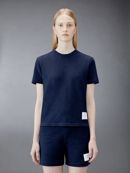 CLASSIC PIQUE STRIPE TEE NAVY