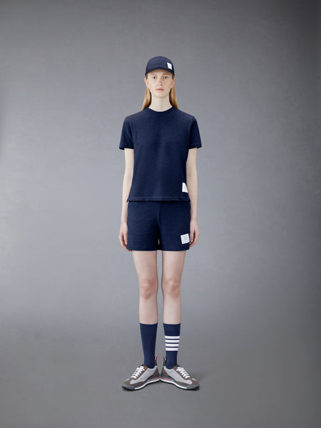 CLASSIC PIQUE STRIPE TEE NAVY