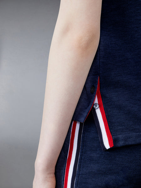 CLASSIC PIQUE STRIPE TEE NAVY