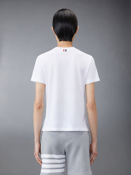 ジャージー リラックス サイドスリット Tシャツ 白