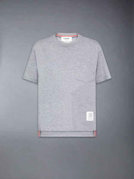 JERSEY BOXY FIT POCKET TEE LT GREY