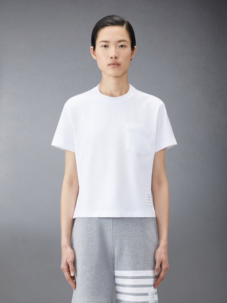 JERSEY BOXY FIT POCKET TEE WHITE