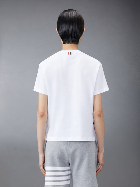 JERSEY BOXY FIT POCKET TEE WHITE