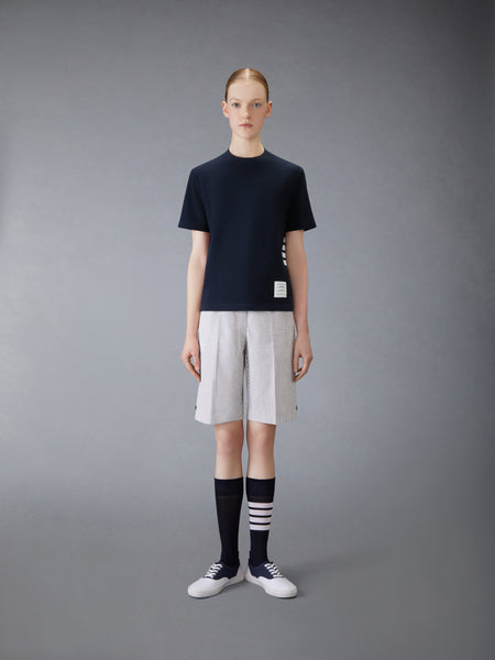 クラシック ピケ 4-BAR Tシャツ ネイビー