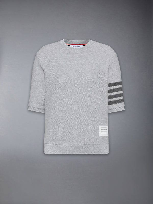 TEXTURED COTTON PIQUE 4-BAR TEE - featured image