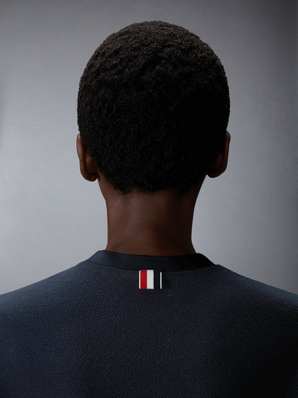TEXTURED COTTON PIQUE 4-BAR TEE - image 3