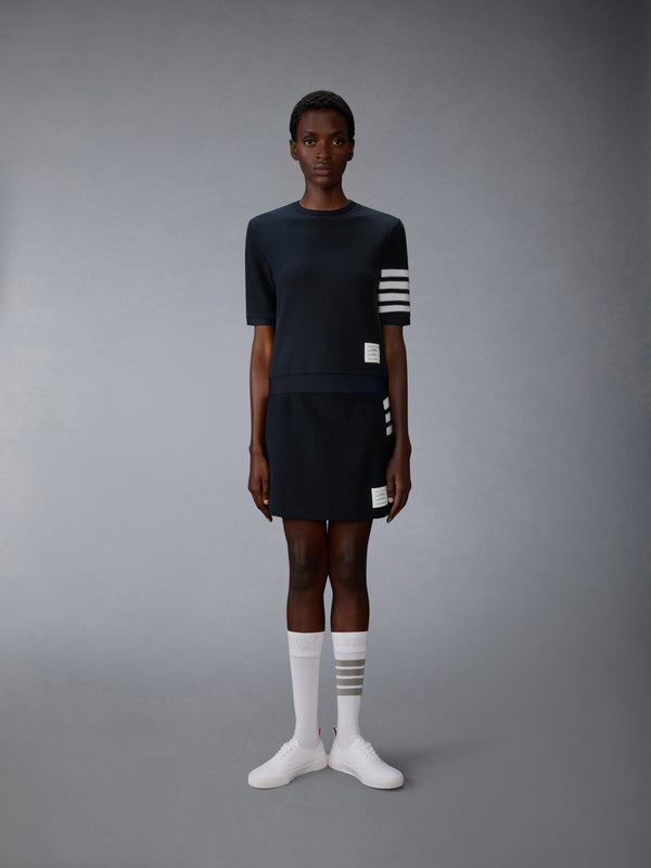 TEXTURED COTTON PIQUE 4-BAR TEE - image 4
