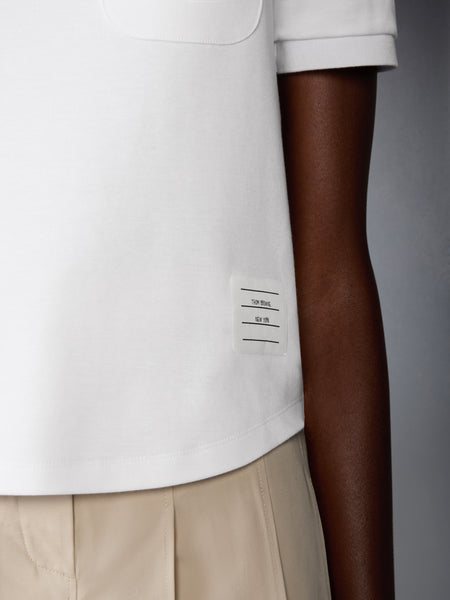 COTTON MILANO POCKET TEE WHITE