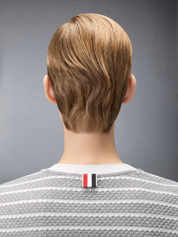 STRIPED HONEYCOMB RIB TEE - image 4