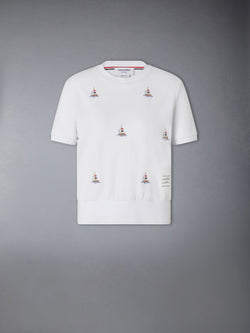 COTTON MILANO SAILBOAT RIB TEE