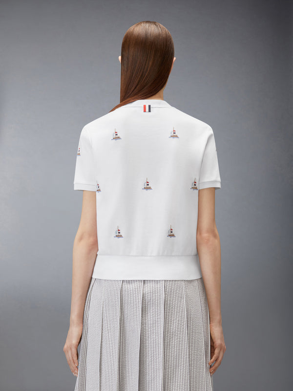 COTTON MILANO SAILBOAT RIB TEE - image 2