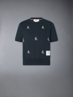 COTTON MILANO SAILBOAT RIB TEE