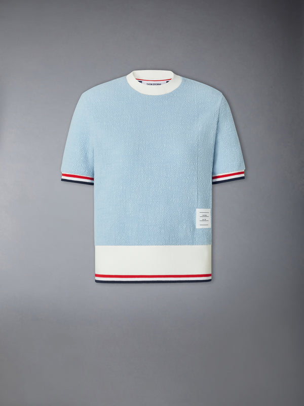 COTTON TWEED RWB CUFF TEE - featured image